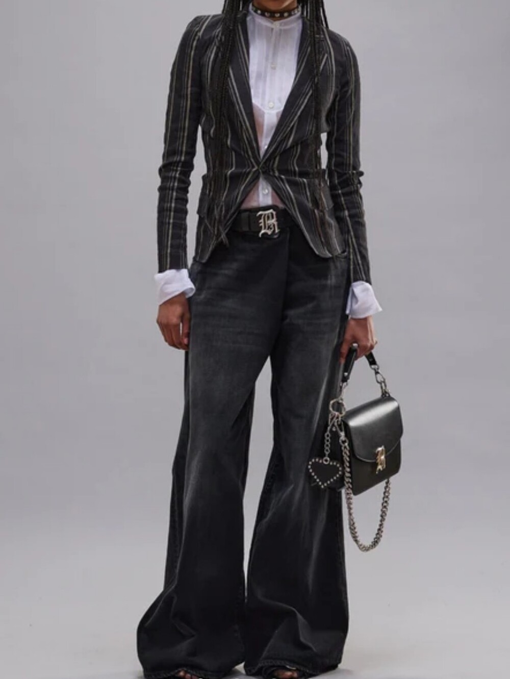 R13 Nico Wrap Black Jeans